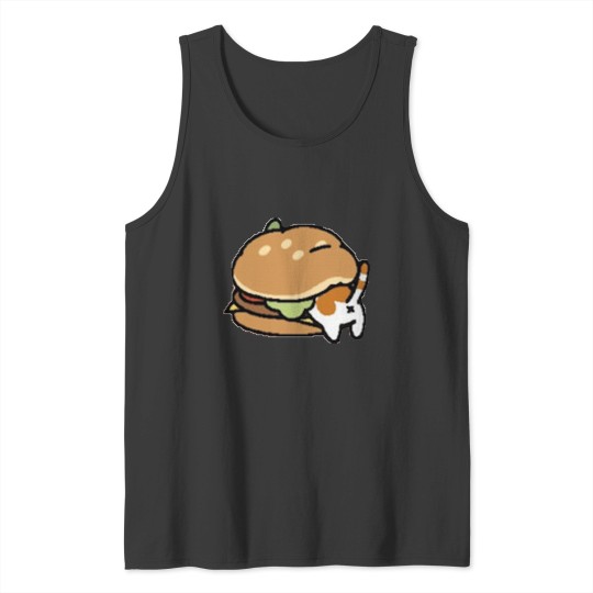 Discover Neko Atsume Cheese Burger Classic Tank Tops