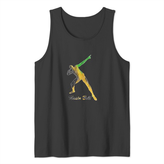 Discover Usain Bolt Jamaica Man Design Classic Tank Tops
