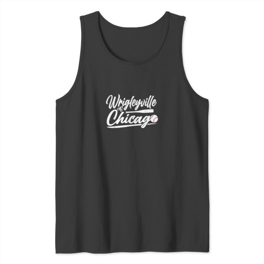 Discover Wrigleyville Chicago Baseball American Tank Tops