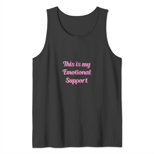 Discover This is my Emotional Support Kindle Pink Tank Tops