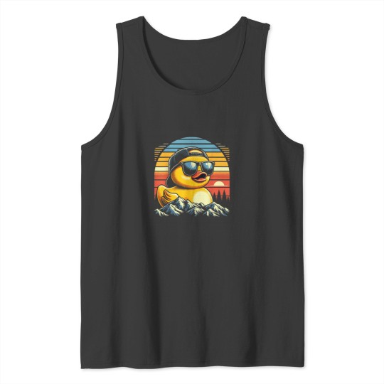 Discover Cool Duck with Sunglasses Funny Ducks Tank Tops