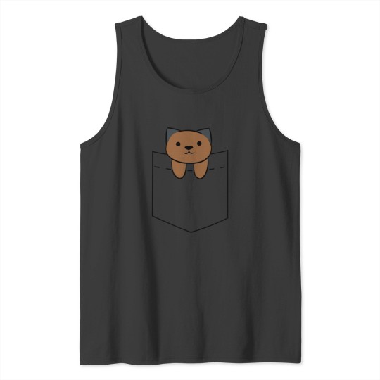 Discover Ganache Pocket Tee Classic Tank Tops