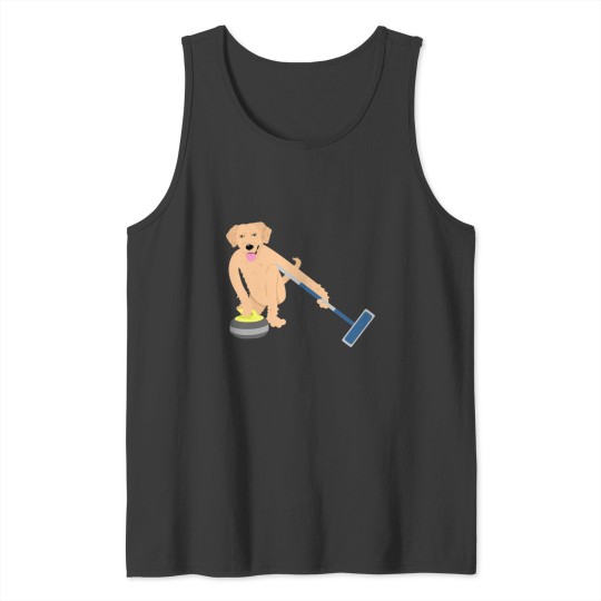 Discover Golden Retriever Curling Classic Tank Tops