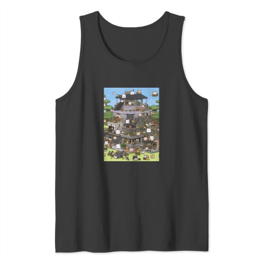 Discover Neko atsume Graphic Tank Tops