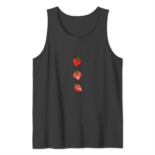 Discover Strawberry Art Strawberries Fruitarian Berry Fru Tank Tops