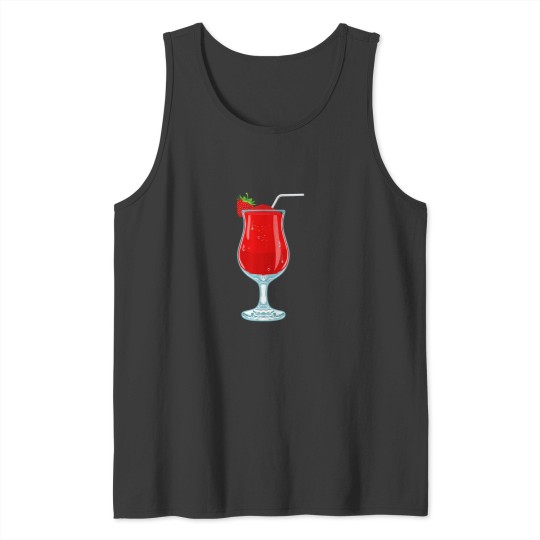 Discover Strawberry Daiquiri Cocktail Drinking Party Girl Tank Tops