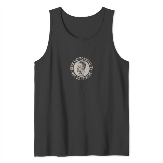 Discover Jordans Peterson - Seek Responsibility, Not happiness (light on dark) Tank Tops