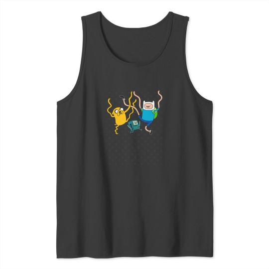 Discover Finn Jake BMO Party Tank Tops