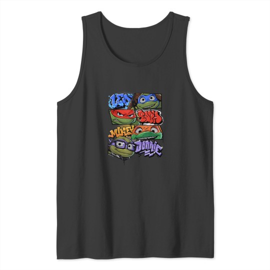 Discover Teenage Mutant Ninja Turtles Mutant Mayhem Graffiti Names T-Shirt Teenage Mutant Ninja Turles Tank Tops