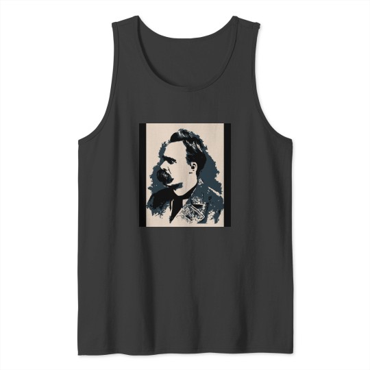 Discover Friedrich Nietzsche portrait vector drawing Tank Tops