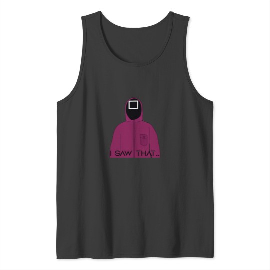 Discover Squid Cosplay - Pink Soldier - I saw that funny Tank Tops