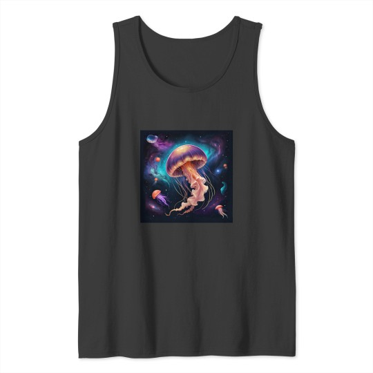 Discover jellyfish watercolor Tank Tops