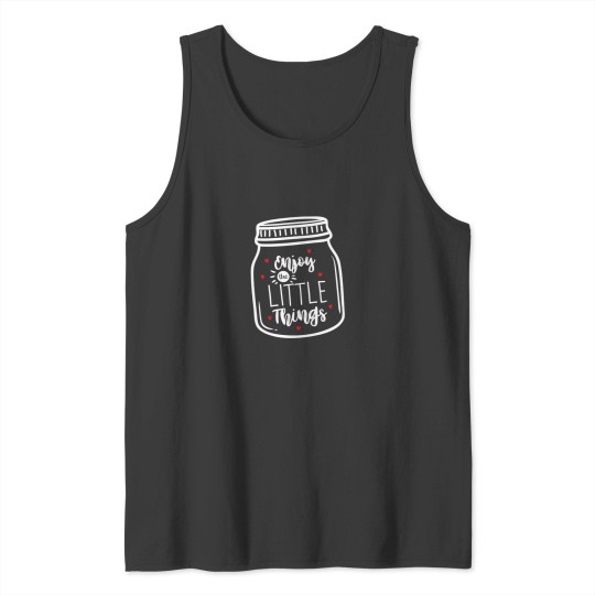 Discover Enjoy The Little Things Tee, Women's Graphic Tee, Sweet Gift For Her, Gift For Bestie, Tank Tops