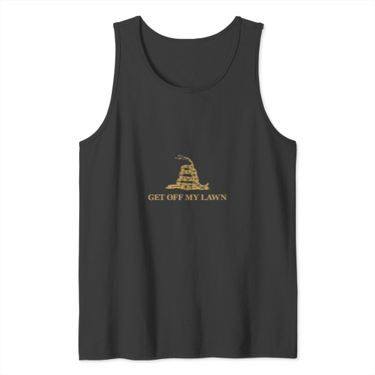 Discover U -S -A - - no treading - Get Off My Lawn Tank Tops
