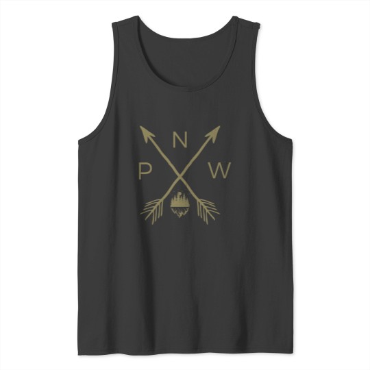 Discover Pacific Northwest Mountain Cool PNW Pacific Northwest Tank Tops