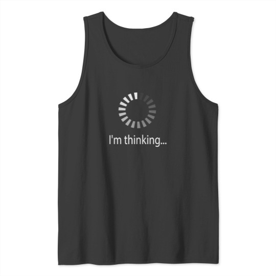 Discover Title Hanes Mens Humor Graphic  I'M Thinking Tank Tops