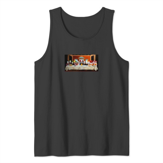 Discover The Last Supper Clown Parody Tank Tops