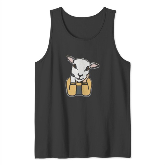 Discover Lamb Ilustration Tank Tops