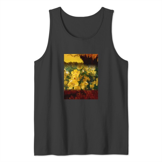 Discover Yellow Lantana Baseball ¾ Sleeve Tank Tops