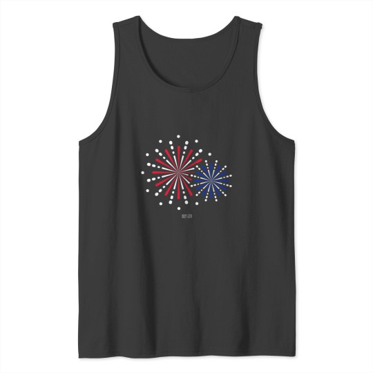 Discover JULY 4th AMERICAN Flags FIREWORKS INDEPENDENCE DAY Tank Tops