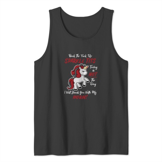 Discover Back off Unicorns Relaxed Fit Tank Tops