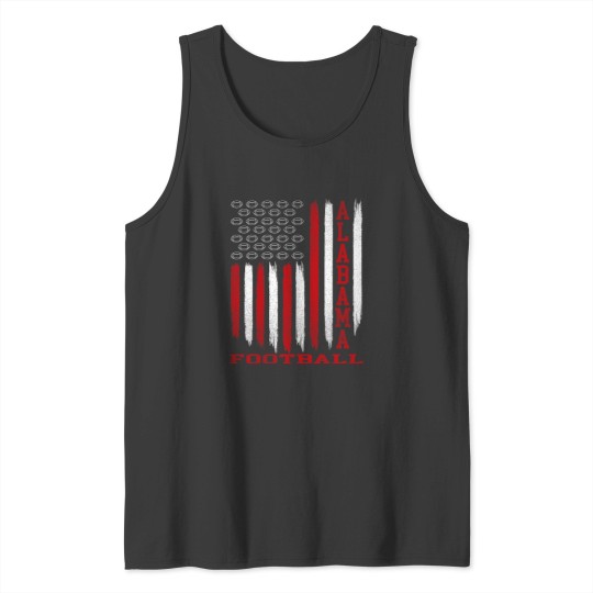 Discover Patriotic USA Flag Albm Football Season Party Tank Tops