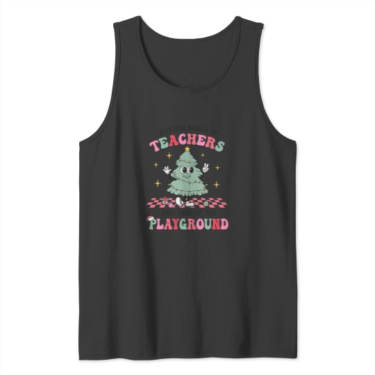 Discover Jolliest Bunch of Teachers This Side Of The Playground Xmass Tank Tops