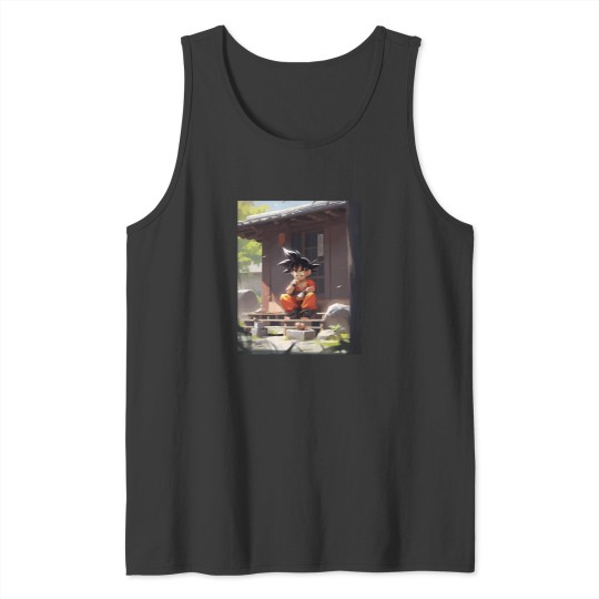 Discover Kid Goku Dragon Ball Art Tank Tops