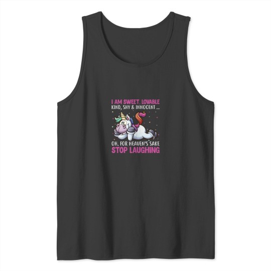 Discover Cute Funny Sarcastic Unicorns Tank Tops