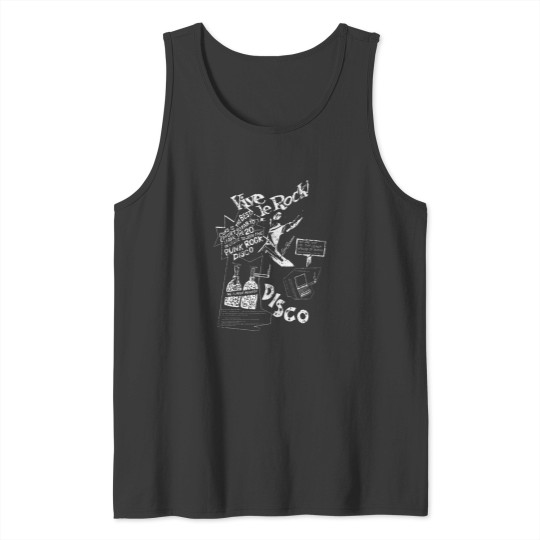 Discover Vive Le Rock Sid Vicious - 1977 authentics sx Pistolss Tank Tops