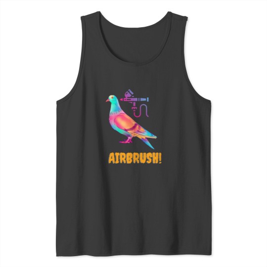 Discover airbrush bird Active Tank Tops