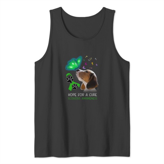 Discover Beagle Hope For A Cure Scoliosis Awareness Tank Tops