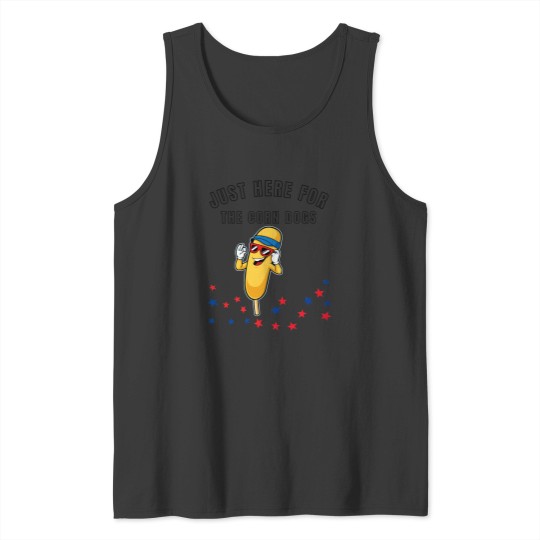 Discover Corn dog lover Corndog state fair Just here for the corndogs Tank Tops