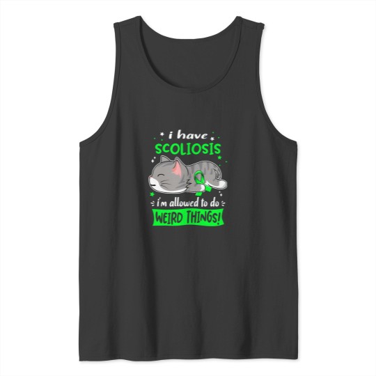 Discover Scoliosis Awareness, I Have Scoliosis i_m Allowed to do Weird Things! Active(1) Tank Tops