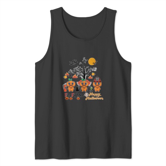 Discover Firefighter Halloween - Firefighter  Happy Halloween Tank Tops