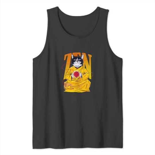 Discover Keep Calm And Meowditate Zen Version Tank Tops