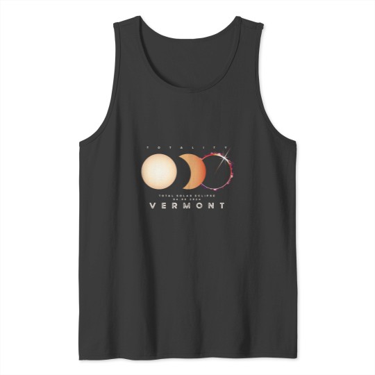 Discover Solar Eclipse 2024 Vermont Total Eclipse Astronomy Graphic Tank Tops