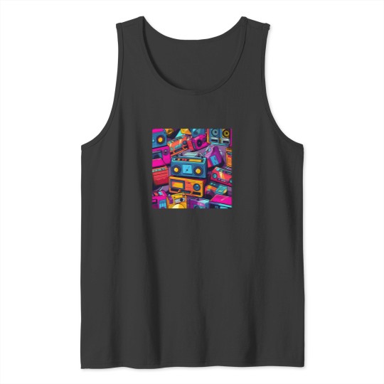 Discover 80S Boombox Pop Culture Tank Tops