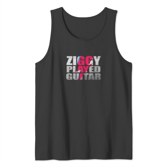 Discover Ziggy Played Guitar On Black Tank Tops