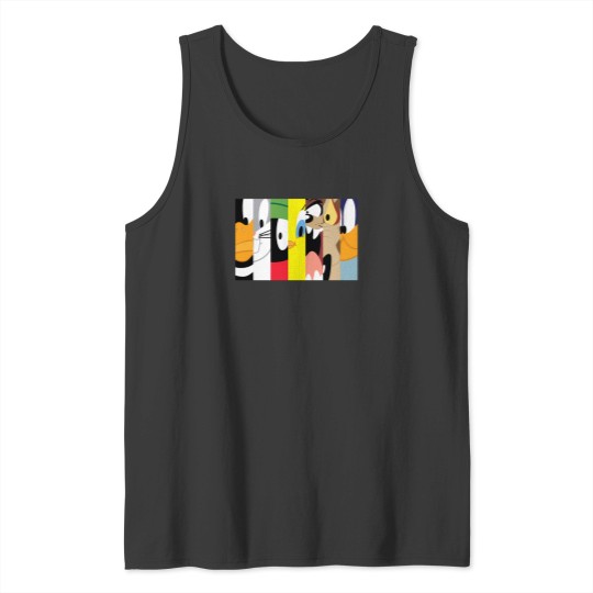 Discover Aesthetic Tunes Squad Cartoon Tank Tops