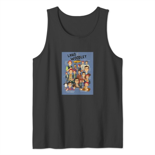Discover Lano And Woodley Compilation Blue Background Tank Tops