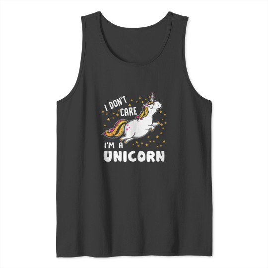 Discover Unicorns Im A Unicorns I Dont Care Tank Tops