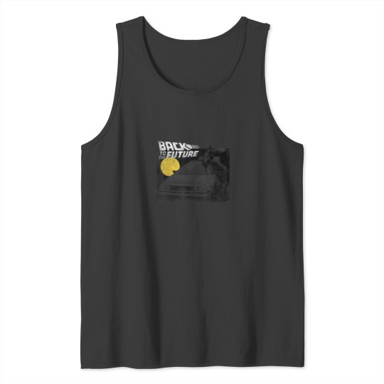 Discover Back To The Future Delorean Fade Portrait Tank Tops