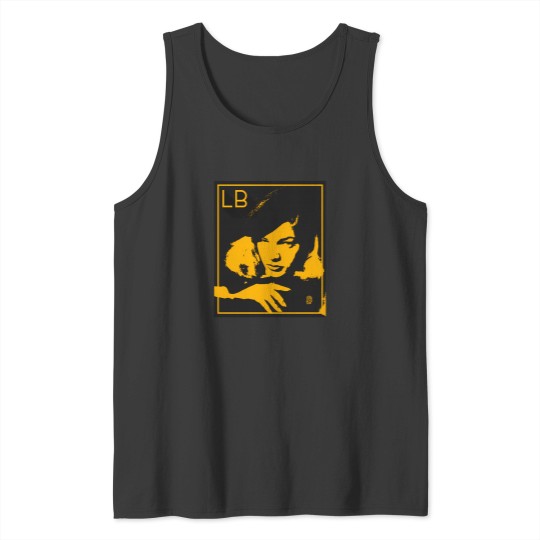 Discover Lauren Bacall Yelow Pop Portrait Tank Tops
