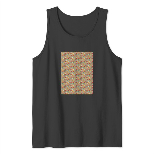 Discover What_s for dinner (pattern on grey-green background) Graphic Tank Tops