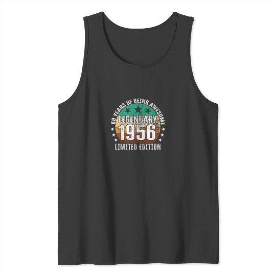 Discover 68th Birthday Limited Edition Born in 1956 Tank Tops