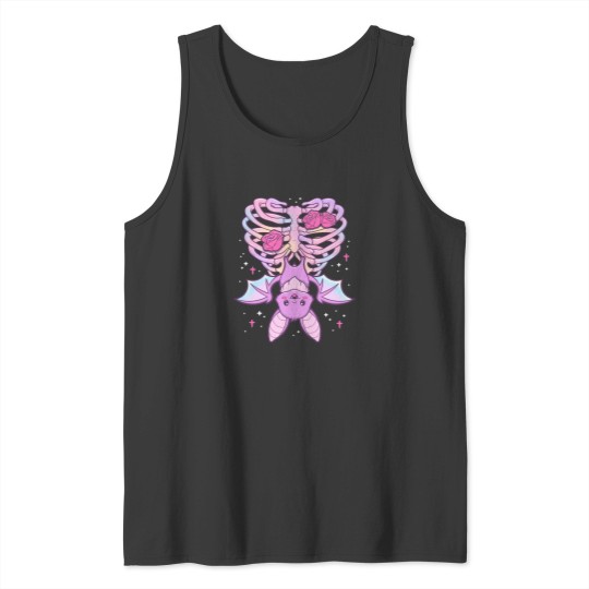 Discover Kawaii Pastel Goth Cute Creepy Bat Tank Tops