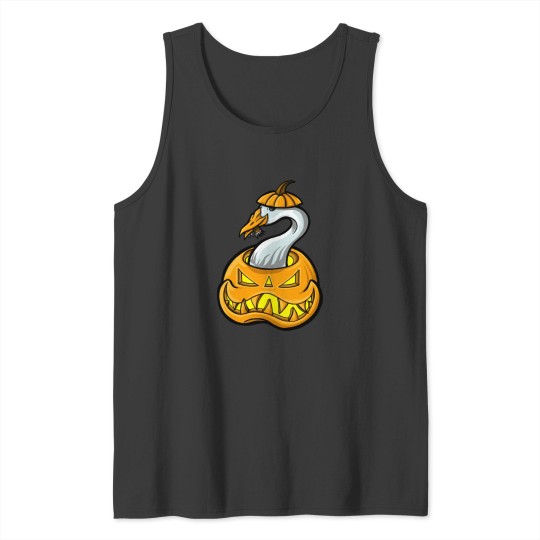 Discover Halloween Goose Stealing Candy Pumpkin Honk Tank Tops