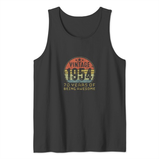 Discover 70 YEARS OF BEEING AWESOME 70TH BIRTHDAY Tank Tops