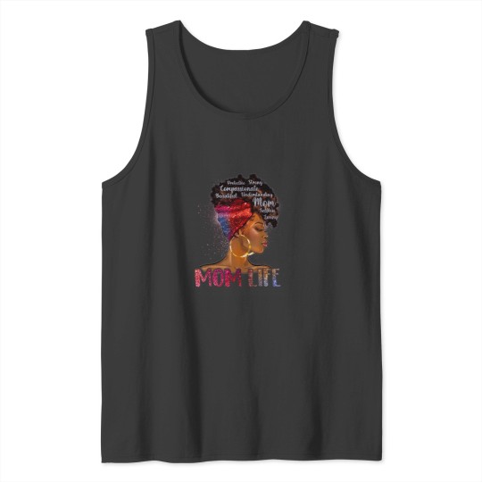 Discover Black Woman Dope Mom Life African American Mothe Tank Tops